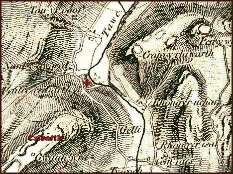 Old OS map of Tawe valley