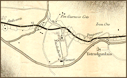 Map of Ystradgynlais 1794