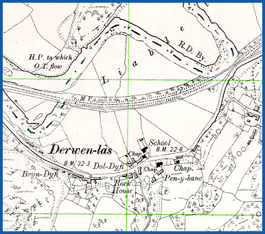 Part of 6" OS map, 1902