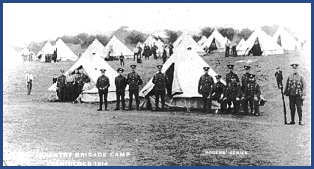 Military camp, Llanidloes, 1914