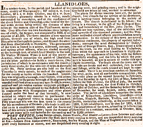 Gazetteer entry of 1835