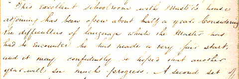 Extract from log book
