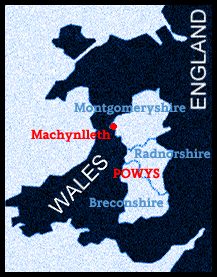 Machynlleth location map