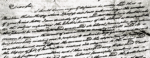 Extract from letter of 1828