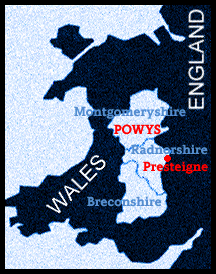 Presteigne location map