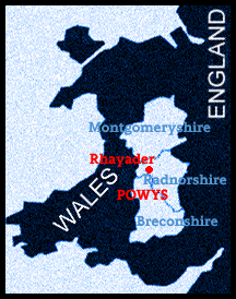 Rhayader location map