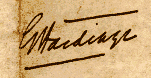 Signature of Judge Hardinge
