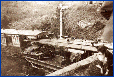 Train crash at Tylwch,1899