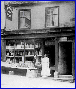 Shop in the Pavement,c1905.