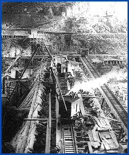 Work on Caban Coch dam,1901