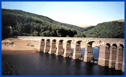 elan valley drought dams submerged dam water sketch map reservoirs history