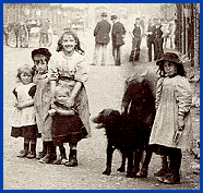 Children in Elan Village,c1900