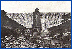 Completed dam from below,1908