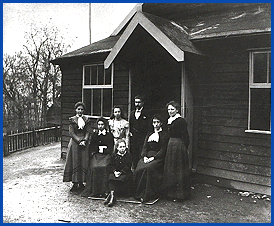 Staff outside the school,1898
