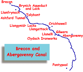 Map of canal route
