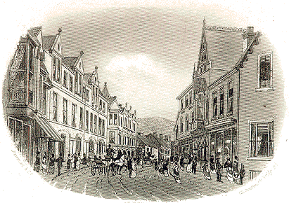 Victorian engraving of Builth