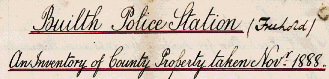 Part of 1888 inventory