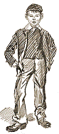 Drawing of schoolboy