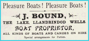 Boat hire advertisement