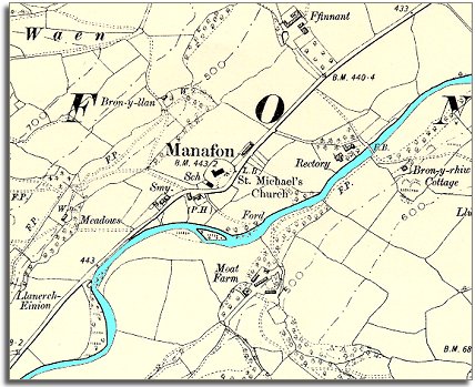map of Manafon in 1902