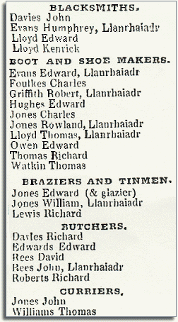 Extract from Slater's Directory