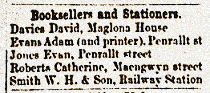 Booksellers & stationers,1874