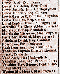 Gentry and clergy,1858