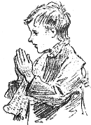 Child at prayer