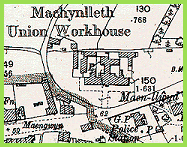Early map showing workhouse.