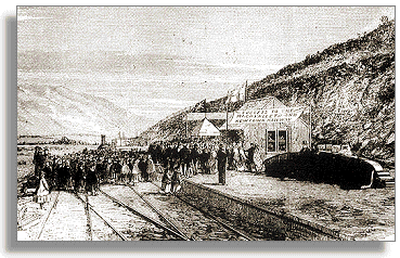 Railway opening, 1863