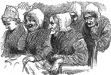 Drawing of workhouse inmates