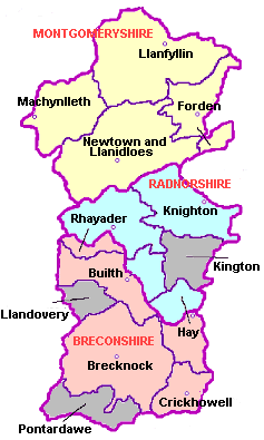 Clickable map showing workhouse areas