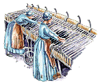 Drawing of weavers