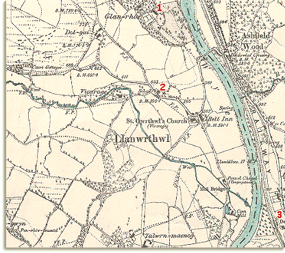 Llanwrthwl in 1891