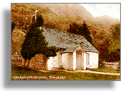 Postcard of Nantgwyllt church