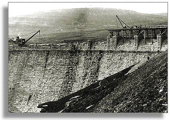 Craig goch dam under construction