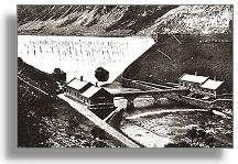 Caban dam in flow, 1908