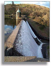 Pen-y-garreg dam in 2000