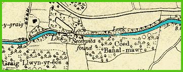 Map showing canal locks