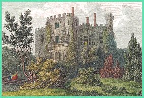 Engraving of Powis Castle
