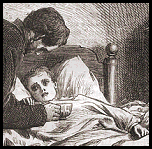 Doctor with sick child