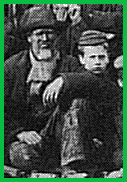 Victorian miner and child