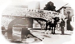 Canal boat and horse